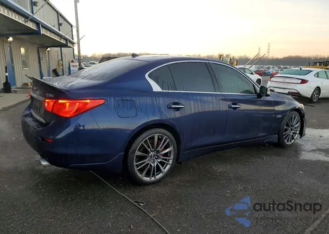 2017 Infiniti Q50 Red Sport 400 z USA, uszkodzony, nr VIN JN1FV7AP5HM851282